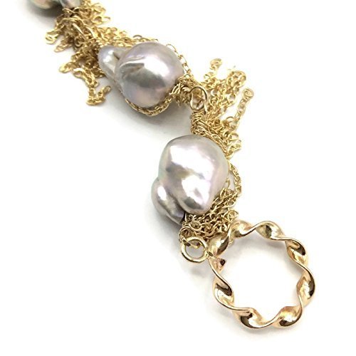 Baroque Pearl Fringe Bracelet - Van Der Muffin's Jewels