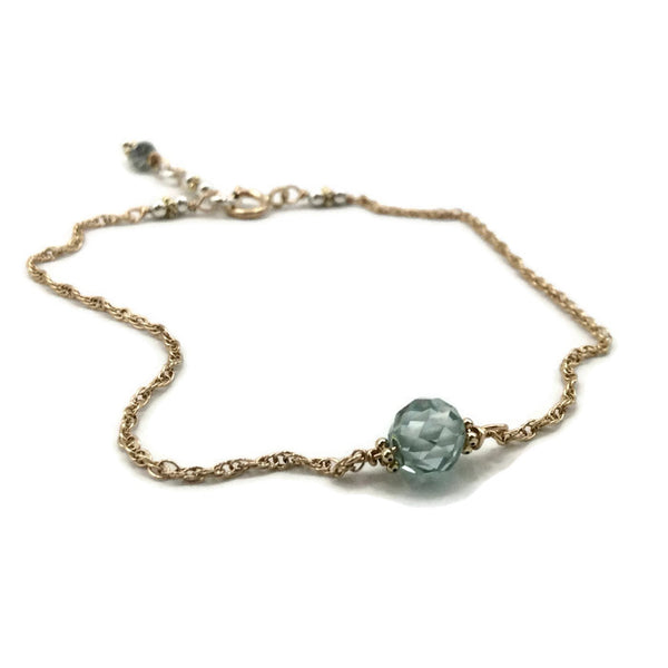 1.2 Carat Blue Diamond Bracelet ~ 14k Gold* - Van Der Muffin's Jewels