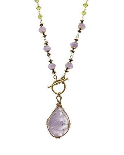 Lilac Amethyst 'Celebration' Pendant Necklace - Van Der Muffin's Jewels