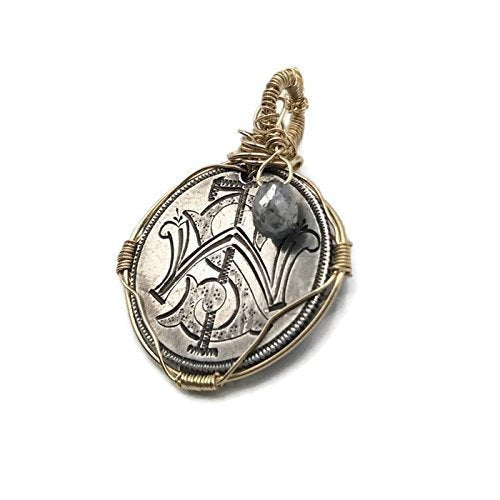 Victorian Love Token Gray Diamond Necklace - Van Der Muffin's Jewels