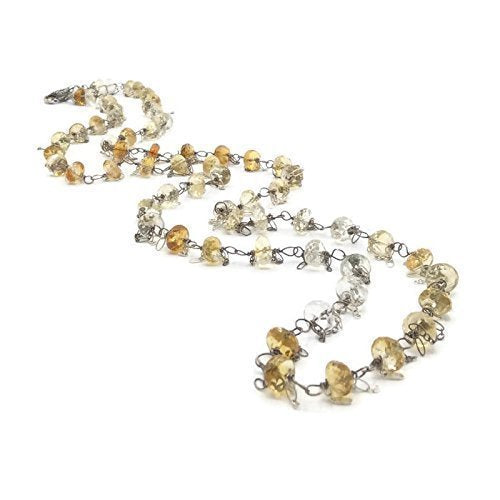 Antique Citrine Layering Gemstone Necklace - Van Der Muffin's Jewels