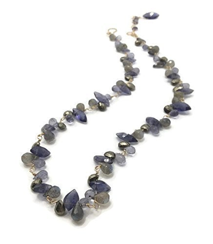 Royal Purple Gemstone Cluster Necklace - Van Der Muffin's Jewels