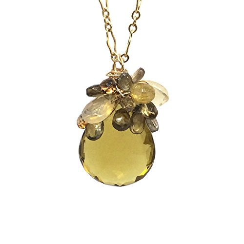Yellow Topaz Celebration Pendant Necklace - Van Der Muffin's Jewels