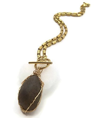 Bohemian Black Sea Glass Necklace - Van Der Muffin's Jewels