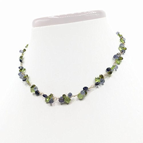 Summer Blooms Gemstone Cluster Necklace - Van Der Muffin's Jewels
