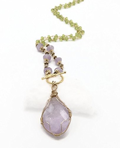 Lilac Amethyst 'Celebration' Pendant Necklace - Van Der Muffin's Jewels