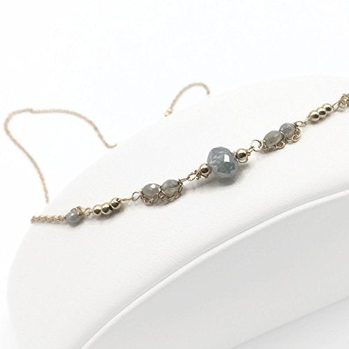14K Delicate Diamond Necklace - Van Der Muffin's Jewels