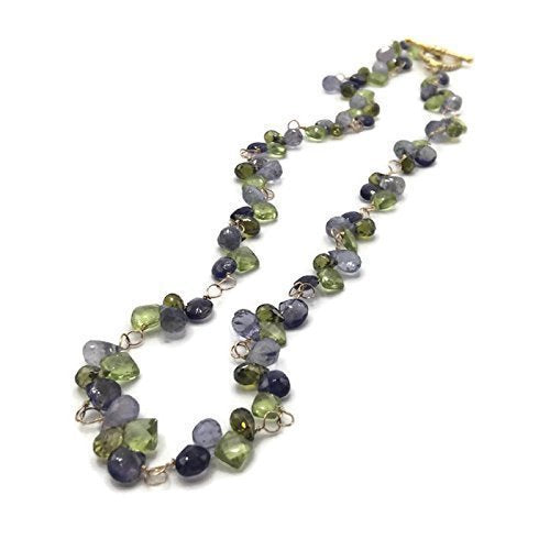 Summer Blooms Gemstone Cluster Necklace - Van Der Muffin's Jewels