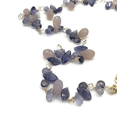 ‘Wisteria In Bloom’ Clustered Gemstone Necklace - Van Der Muffin's Jewels