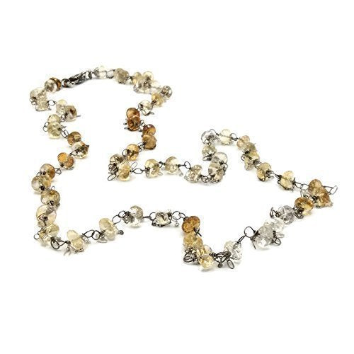 Antique Citrine Layering Gemstone Necklace - Van Der Muffin's Jewels