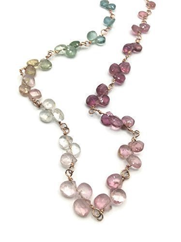 Tourmaline Statement Multicolor Necklace - Van Der Muffin's Jewels