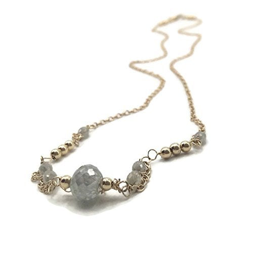 14K Delicate Diamond Necklace - Van Der Muffin's Jewels