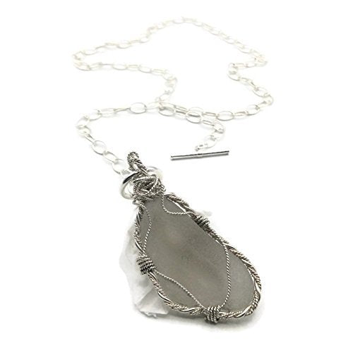 Sterling Silver Sea Glass Necklace - Van Der Muffin's Jewels