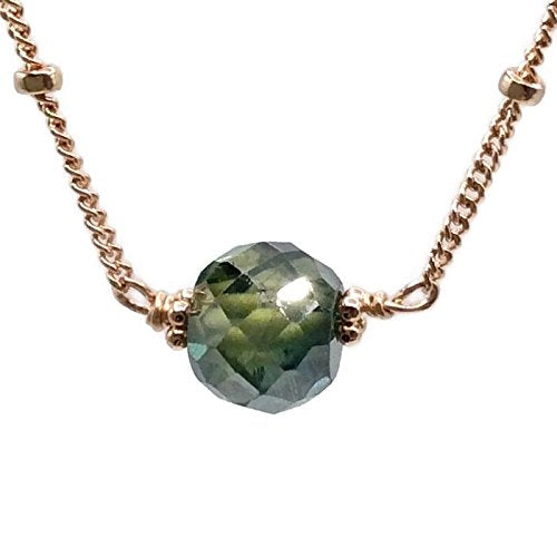 2.0 Carat Blue Diamond Solitaire Necklace - Van Der Muffin's Jewels