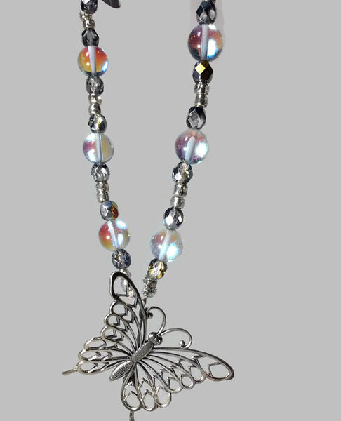Beaded Butterfly Necklace - Van Der Muffin's Jewels