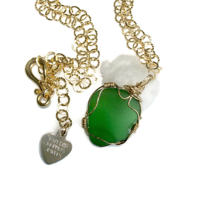 Sea Glass Necklace - Van Der Muffin's Jewels