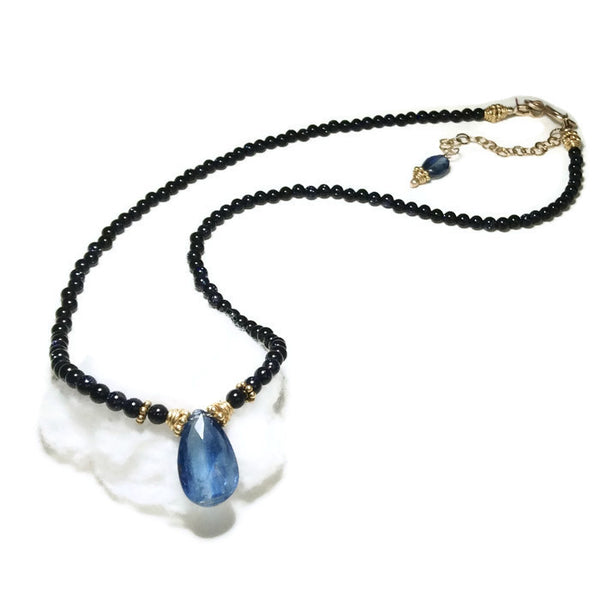* Royal Kyanite Gemstone Choker Necklace - Van Der Muffin's Jewels