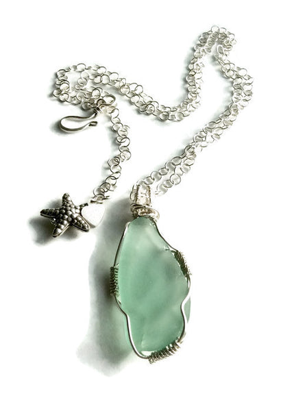 Hampton's Sea Glass Necklace - Van Der Muffin's Jewels