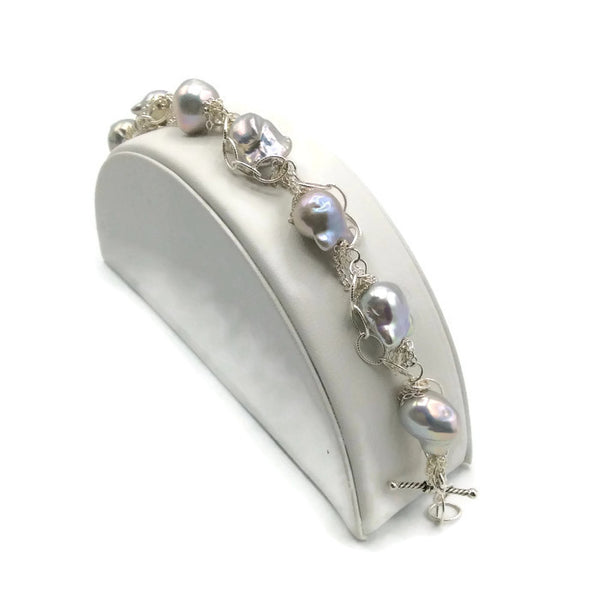 Fringed Pearl Bracelet - Van Der Muffin's Jewels