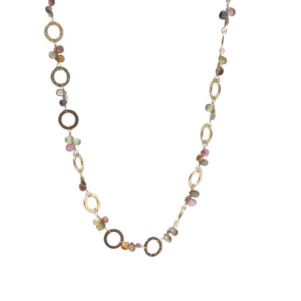 Circles And Sapphires Necklace: SOLD - Van Der Muffin's Jewels