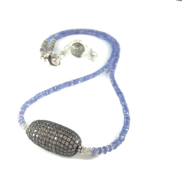 Tanzanite Beaded Necklace - Van Der Muffin's Jewels