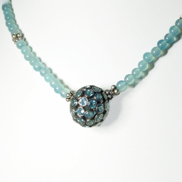 Swiss Blue Topaz Necklace - Van Der Muffin's Jewels
