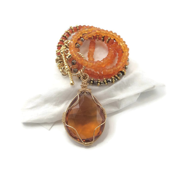 * ‘Hermès Paris Inspired Gemstone Toggle Necklace - Van Der Muffin's Jewels
