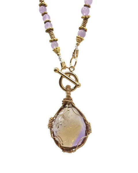 Ametrine Gemstone Necklace - Van Der Muffin's Jewels