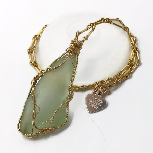 Citron Hampton's Sea Glass Pendant Necklace