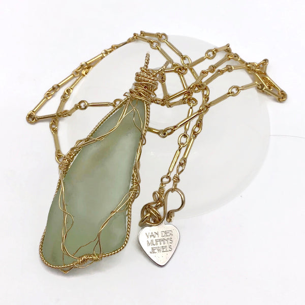 Citron Hampton's Sea Glass Pendant Necklace