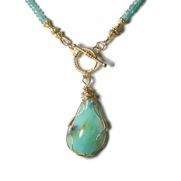 Peruvian Opal Necklace - Van Der Muffin's Jewels