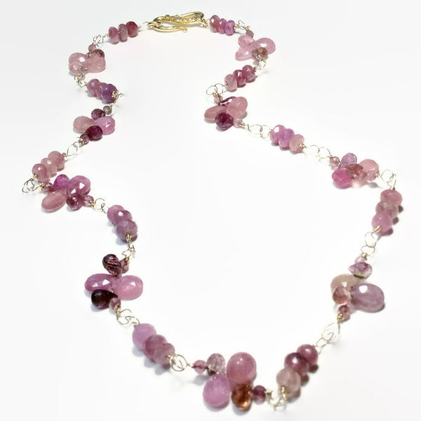 Sapphire Cluster Necklace - Van Der Muffin's Jewels