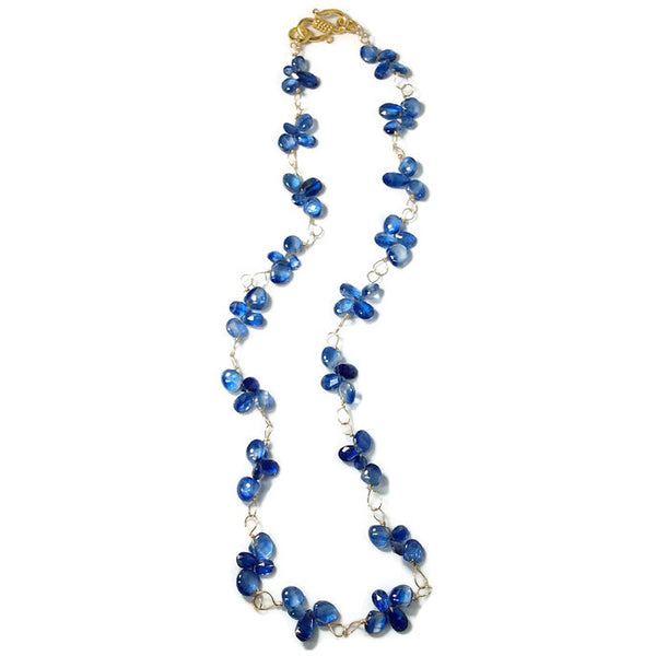 Royal Kyanite Cluster Necklace - Van Der Muffin's Jewels