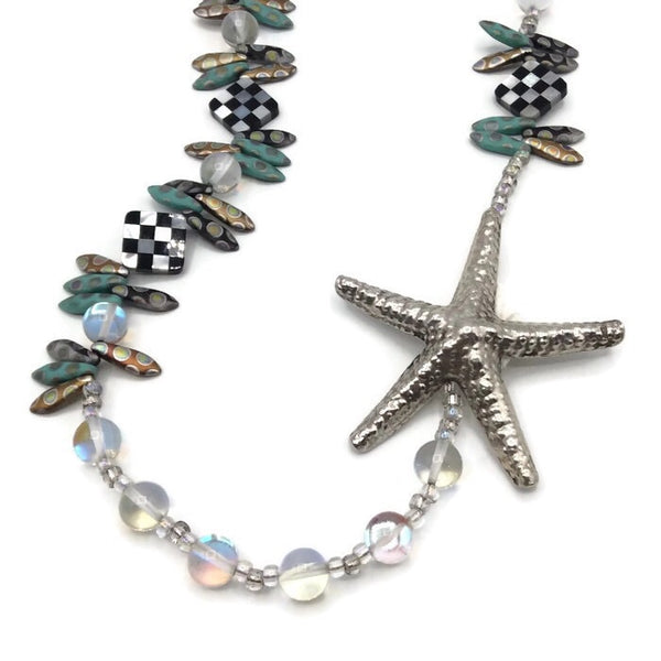 Mackenzie-Childs Inspired Statement Starfish Necklace - Van Der Muffin's Jewels