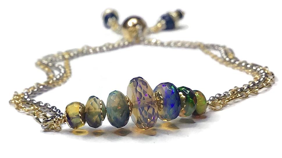 Smoked opal bracelet